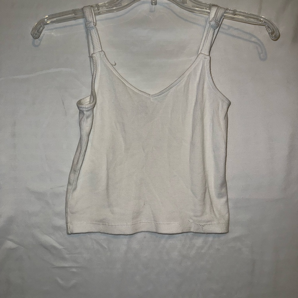 Rue21 Cream Crop Fitted Camisole